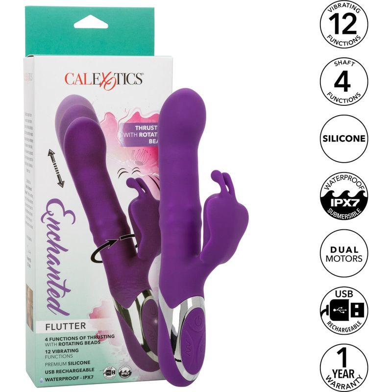 Vibrateur Lapin - Calexotics - Enchanted Flutter CalExotics Sensations plus