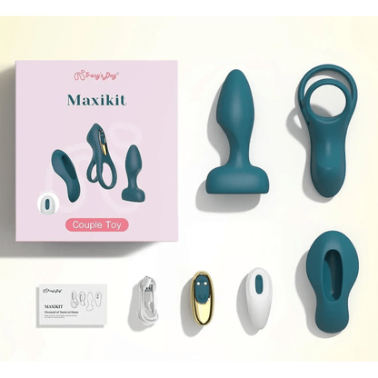Vibrateur - Maxikit Couple Vibrator Kit | Kit 3-en-1 à distance & Plaisir Partagé Stacy's Dog Sensations plus