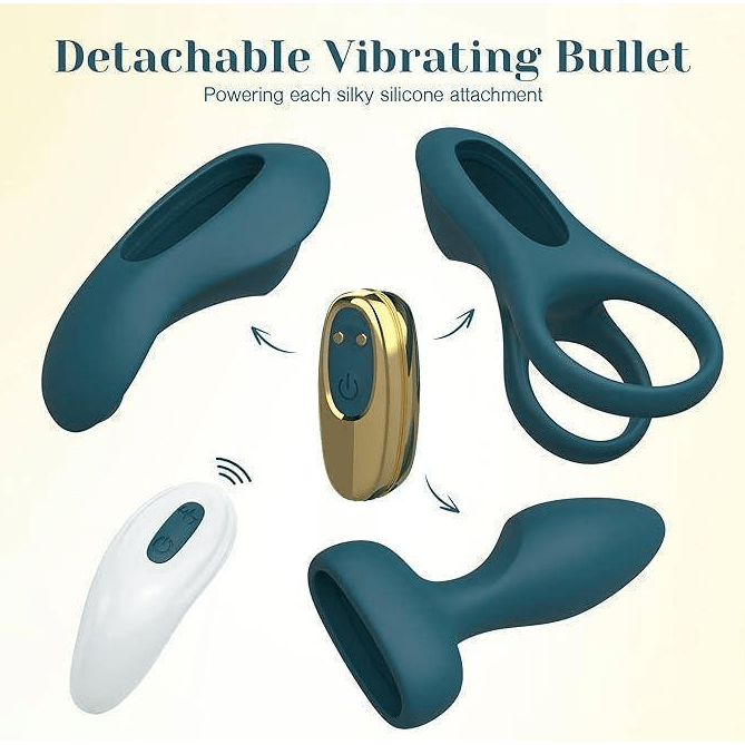 Vibrateur - Maxikit Couple Vibrator Kit | Kit 3-en-1 à distance & Plaisir Partagé Stacy's Dog Sensations plus