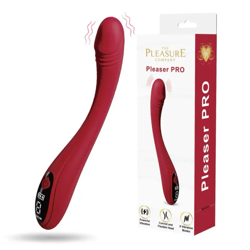 Vibrateur Point G Incurvé - Pleaser Pro G Spot | 7 po & Rechargeable The Pleasure Compagny Sensations plus