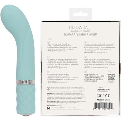 Vibrateur Point-G - Pillow Talk Racy | Orné d’un Cristal Swarovski Pillow Talk Sensations plus