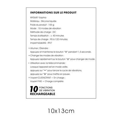 Vibrateur Polyvalent Connecté - La Vague du Plaisir + APP | Stimulateur Intense & Innovant WInYI Sensations plus
