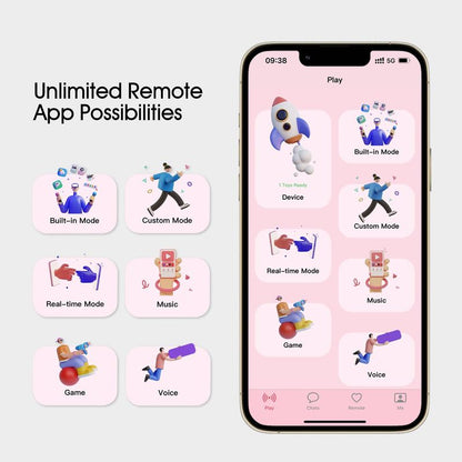 Vibrateur Polyvalent Connecté - La Vague du Plaisir + APP | Stimulateur Intense & Innovant WInYI Sensations plus