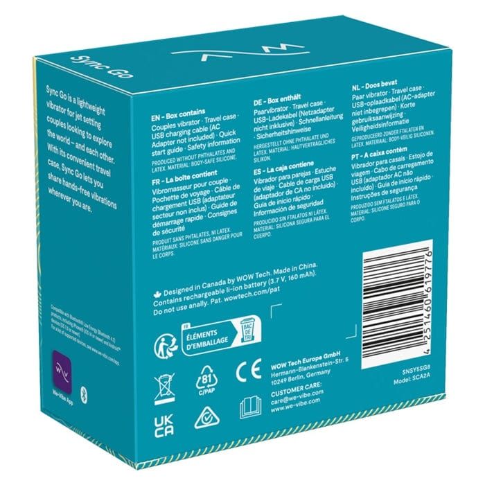 Vibrateur pour Couple - We-Vibe - Sync Go We-Vibe Sensations plus