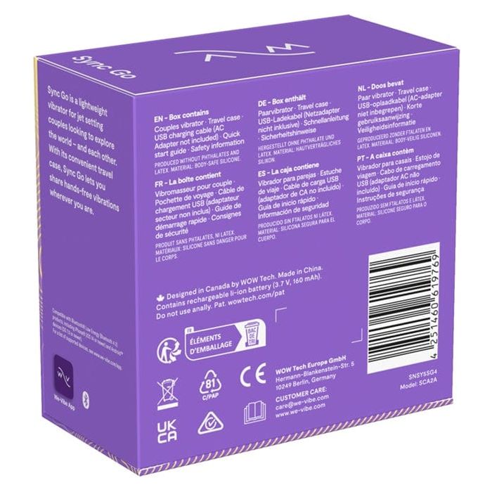 Vibrateur pour Couple - We-Vibe - Sync Go We-Vibe Sensations plus