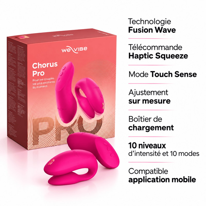 Vibrateur pour Couples Connecté - Chorus Pro | We-Vibe We-Vibe Sensations plus