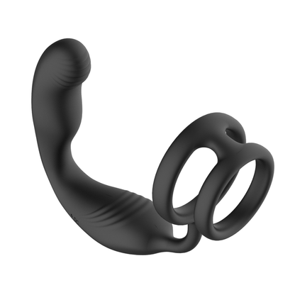Vibrateur Prostate 360° - Becky Buckle Ring | Double Moteur & Anneau Pénien Secwell Sensations plus