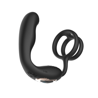 Vibrateur Prostate 360° - Becky Buckle Ring | Double Moteur & Anneau Pénien Secwell Sensations plus