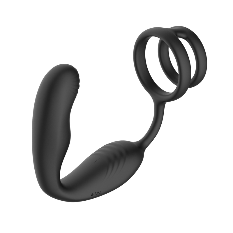 Vibrateur Prostate 360° - Becky Buckle Ring | Double Moteur & Anneau Pénien Secwell Sensations plus