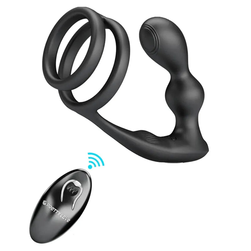 Vibrateur Prostate & Anneau - Marshall | Érection Ferme & Plaisir Intense Pretty Love Sensations plus