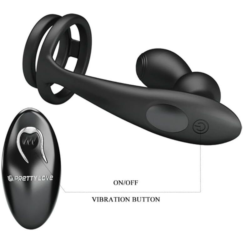 Vibrateur Prostate & Anneau - Marshall | Érection Ferme & Plaisir Intense Pretty Love Sensations plus