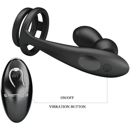 Vibrateur Prostate & Anneau - Marshall | Érection Ferme & Plaisir Intense Pretty Love Sensations plus