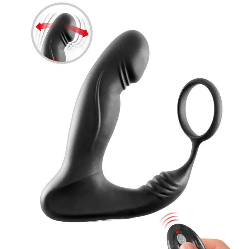 Vibrateur Prostate, Mouvement & Anneau - Blue Junker  | 3 Plaisir, Périnée, Point P & Anus Blue Junker Sensations plus