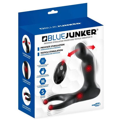 Vibrateur Prostate & Mouvement - Blue Junker F2 | Triple Plaisir, Point P, Périnée & Testicules Blue Junker Sensations plus