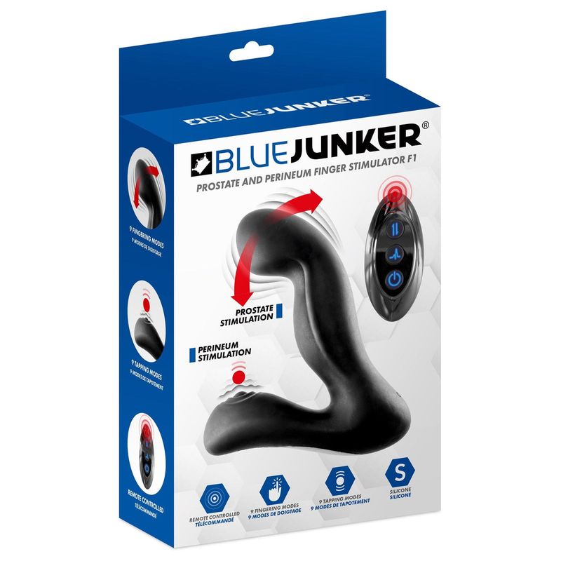 Vibrateur Prostate + Périnée – Blue Junker | Double Stimulation, 18 Modes & Sans Fil Blue Junker Sensations plus