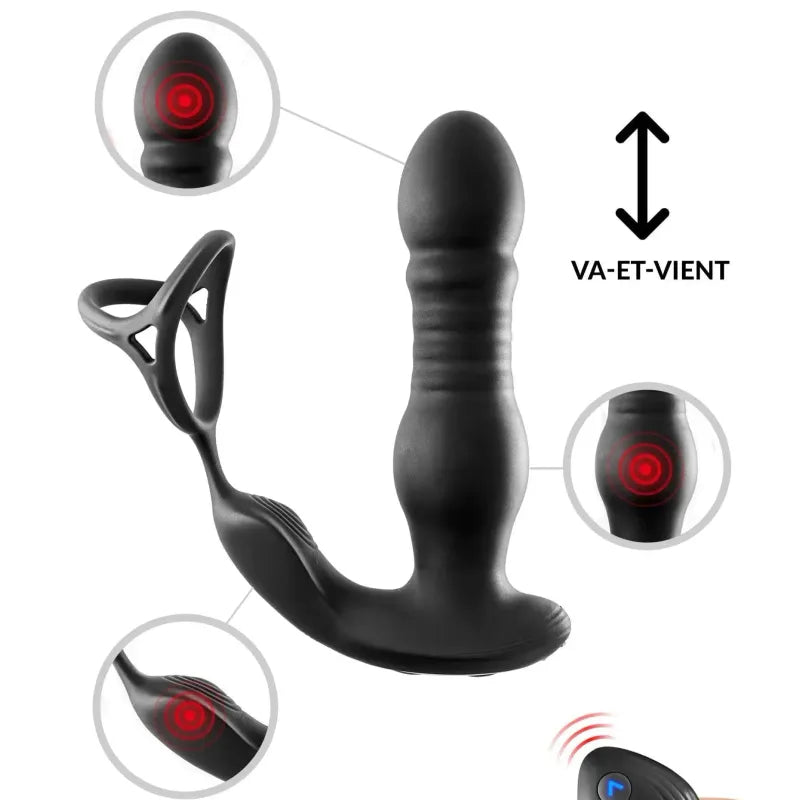 Vibrateur Prostate, Va-et-Vient & Anneau - Blue Junker | Périnée, Point P & Anus Blue Junker Sensations plus