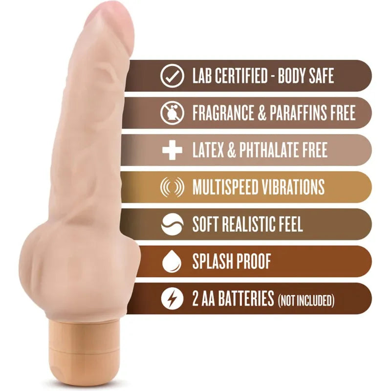 Vibrateur Réaliste - Dr.Skin - Vibe 12 Blush Novelties Sensations plus