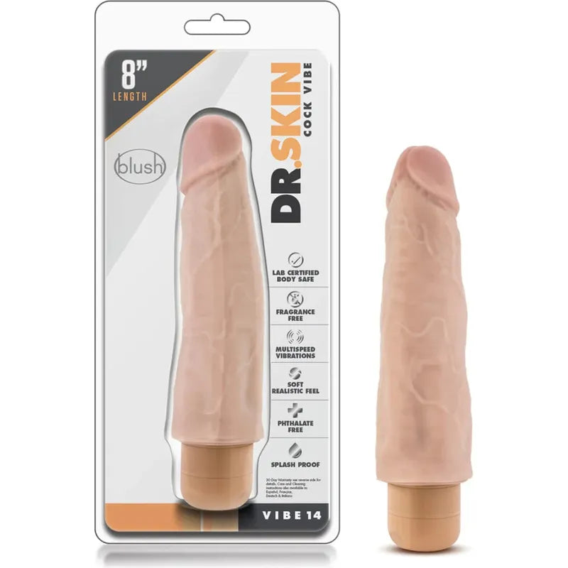 Vibrateur Réaliste - Dr.Skin - Vibe 14 Blush Novelties Sensations plus