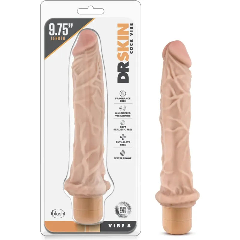 Vibrateur Réaliste - Dr.Skin - Vibe 8 Blush Novelties Sensations plus