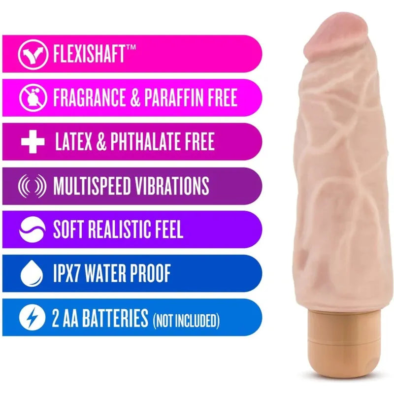 Vibrateur Réaliste - Dr.Skin - Vibe 9 Blush Novelties Sensations plus