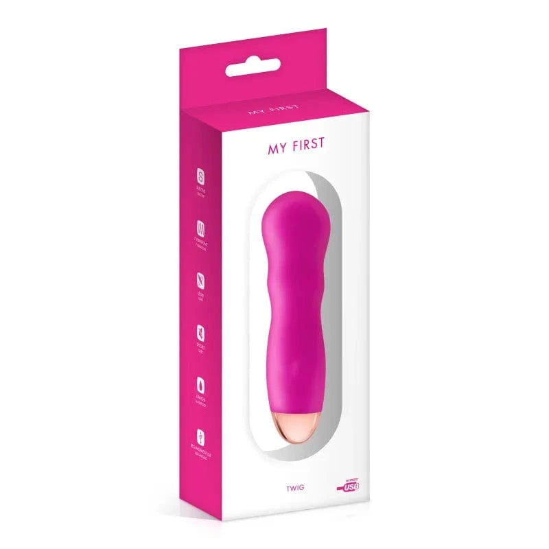 Vibrateur Tête Large - Twig My First | 7 Modes, Rechargeable, Silicone Doux & Étanche My First Sensations plus
