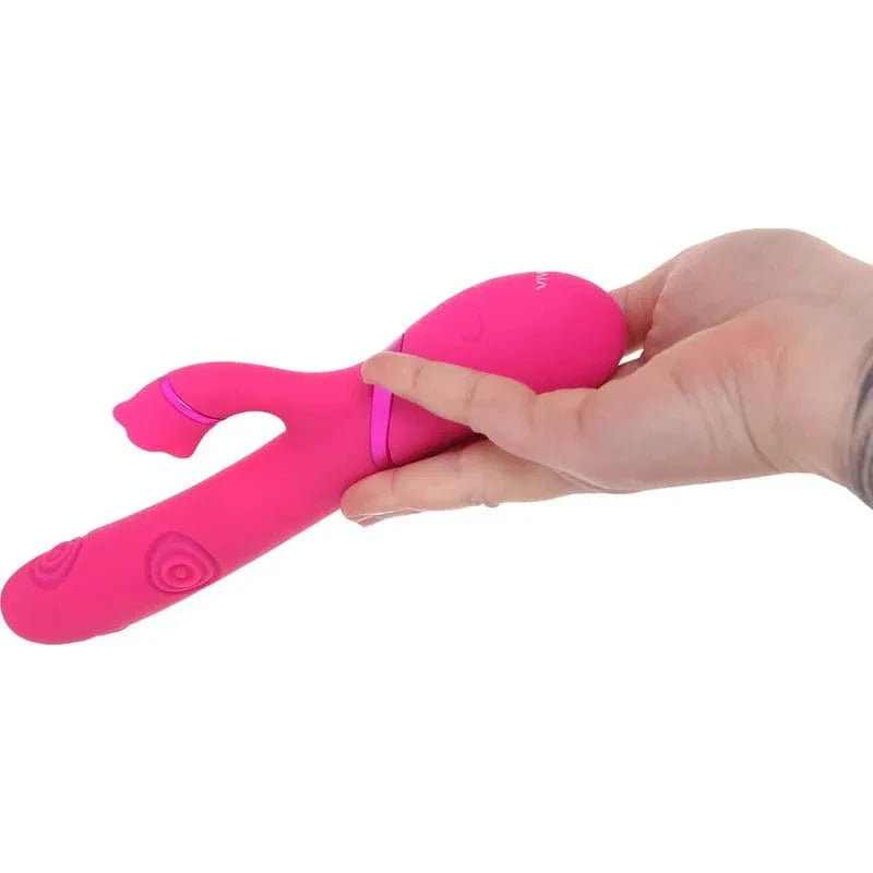 Vibrateur Triple Moteur Ultra-Puissant - VIVE Fiore | Succion & Tapotement Vive Sensations plus