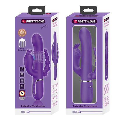 Vibrateur Triple Stimulation - Pretty Love Cammy | Clitoris, Point G, Anal & Perles Roulantes Pretty Love Sensations plus