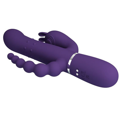Vibrateur Triple Stimulation - Pretty Love Cammy | Clitoris, Point G, Anal & Perles Roulantes Pretty Love Sensations plus