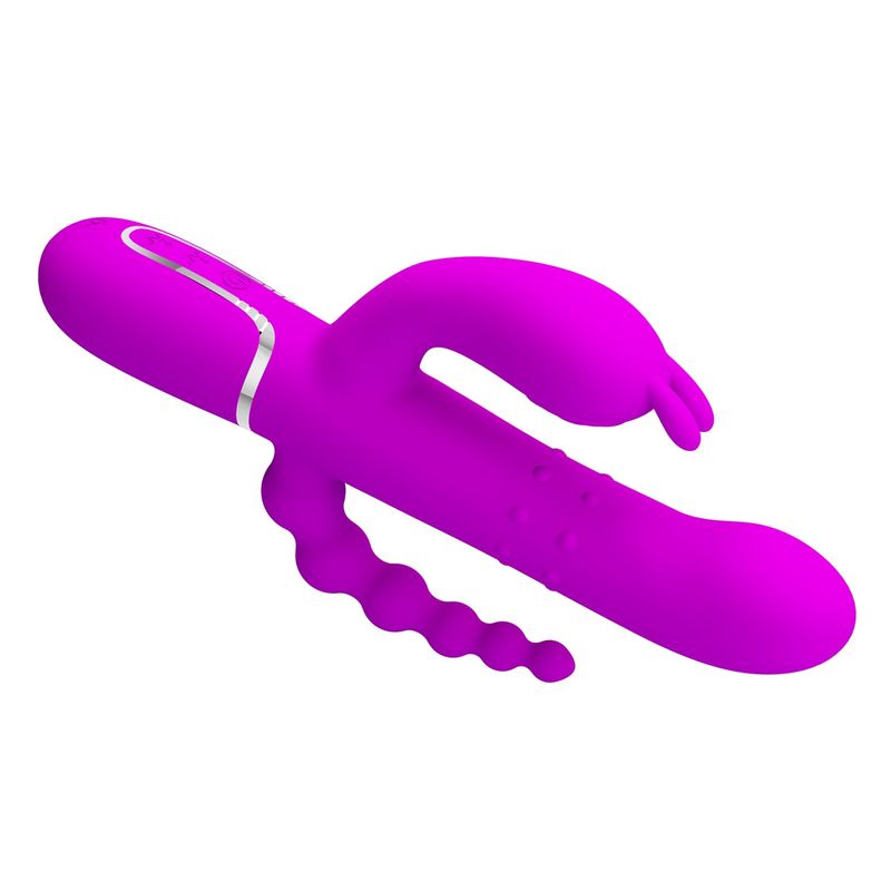 Vibrateur Triple Stimulation - Pretty Love Cammy | Clitoris, Point G, Anal & Perles Roulantes Pretty Love Sensations plus