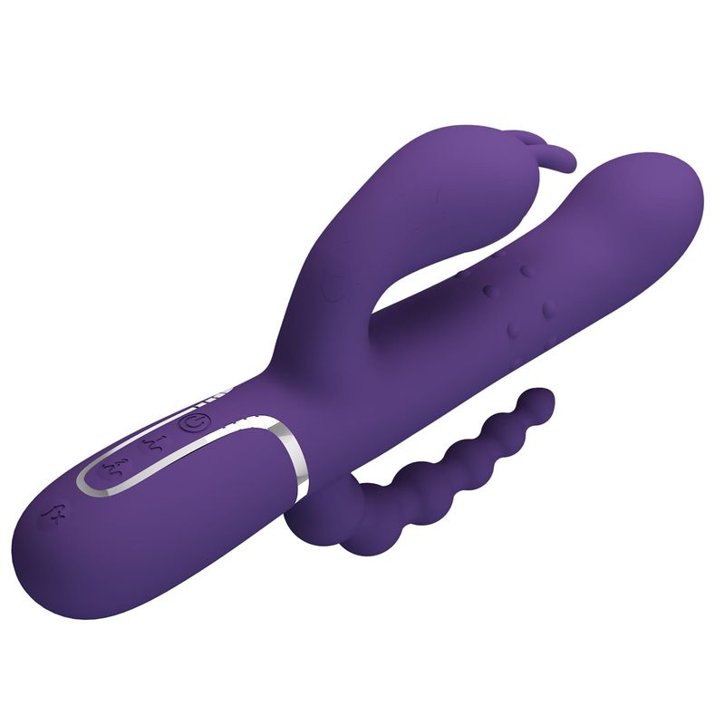 Vibrateur Triple Stimulation - Pretty Love Cammy | Clitoris, Point G, Anal & Perles Roulantes Pretty Love Sensations plus