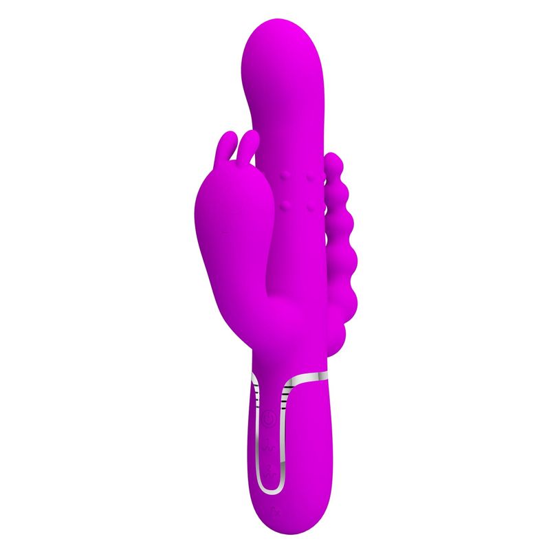 Vibrateur Triple Stimulation - Pretty Love Cammy | Clitoris, Point G, Anal & Perles Roulantes Pretty Love Sensations plus