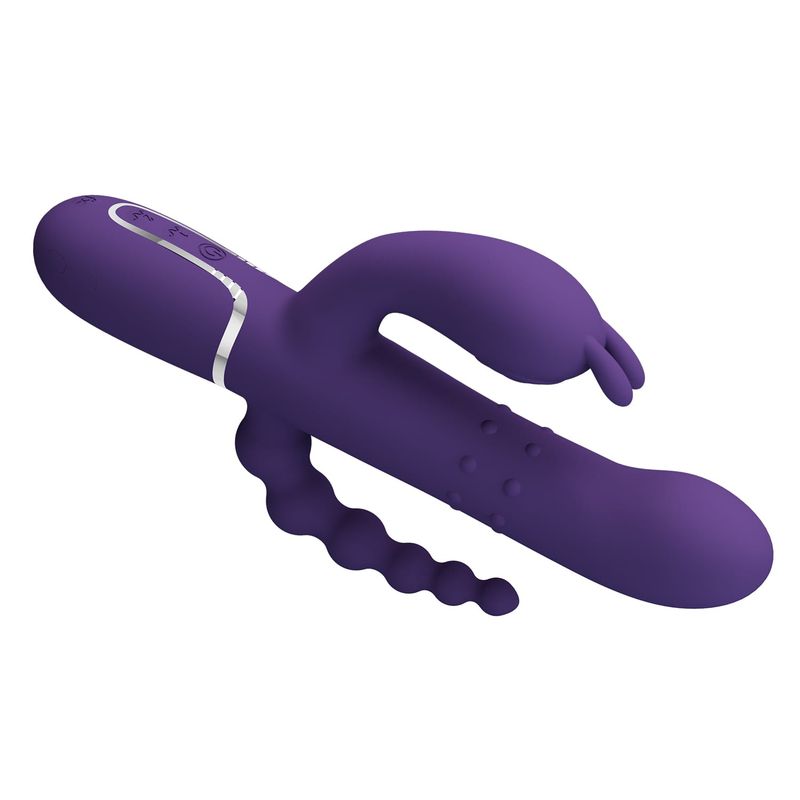 Vibrateur Triple Stimulation - Pretty Love Cammy | Clitoris, Point G, Anal & Perles Roulantes Pretty Love Sensations plus