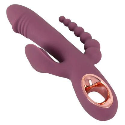 Vibrateur Triple Stimulation - Slim Triple Plum | Clitoridienne, Vaginale & Anale You 2 Toys Sensations plus