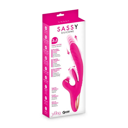 Vibrateur Triple Stimulations & Va-et-Vient - Sassy 3-en-1 | Yoba Paris Yoba Paris Sensations plus
