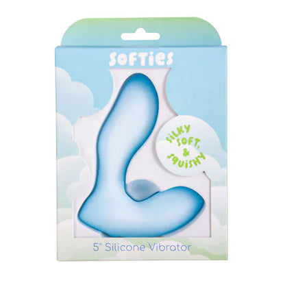 Vibrateur Unisexe - Softies 5” Silicone | Double Stimulation Point G ou Point P, Doux & Étanche Softies Sensations plus