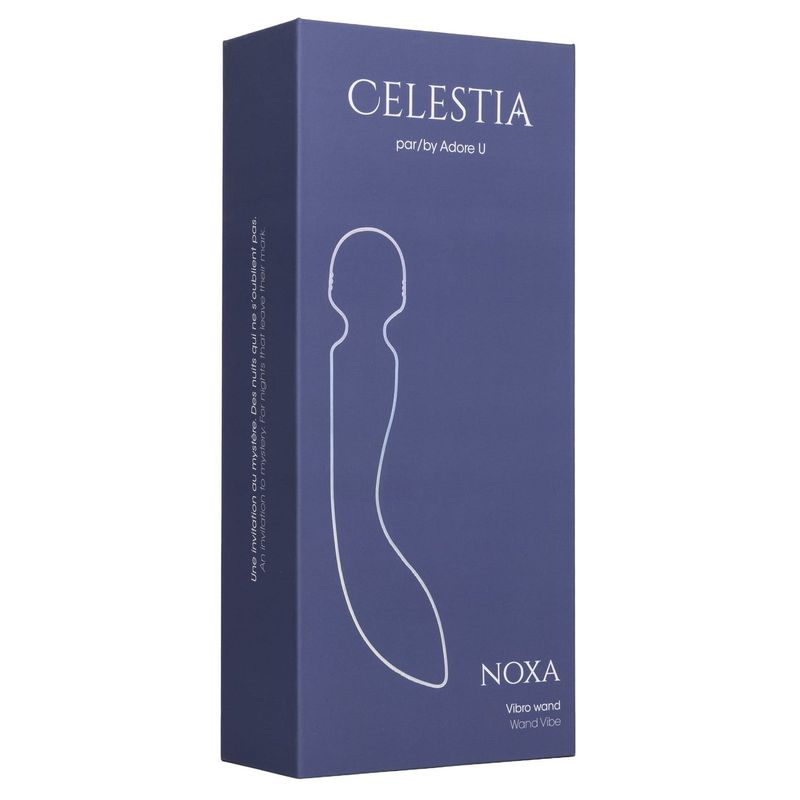 Vibrateur Wand 2 en 1 - Celestia Noxa Adore U | Clitoris ou Vaginale Celestia - Adore U Sensations plus