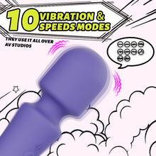Vibrateur Wand - DuoDuo AV | 10 modes de Vibrations Puissantes & Profondes Secwell Sensations plus