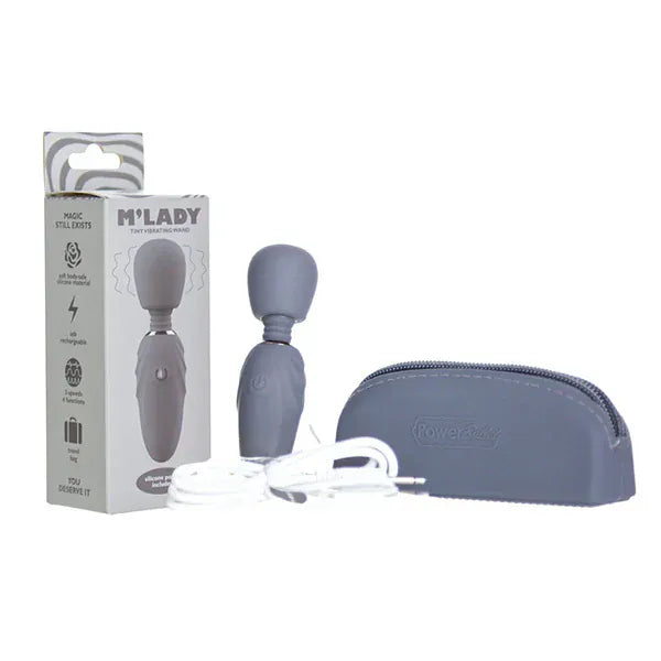 Vibrateur Wand - M’Lady Tiny Wand | Discret, Puissant, Rechargeable & Idéal pour Voyageur M’Lady Sensations plus