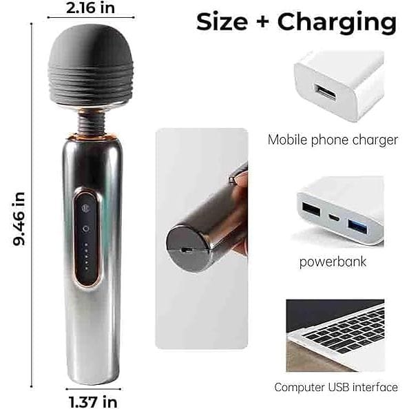 Vibrateur Wand Secwell Vibromasseur Wand de luxe Puissant en Silicone Sensations Plus Vibrateur Wand Secwell Vibromasseur Wand de luxe Puissant en Silicone Sensations Plus
