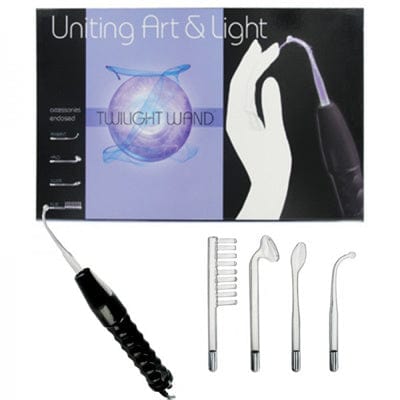 Zeus Twilight Wand - Baguette Électrosex 110V | 4 électrodes lumineuses en Verre Zeus Sensations plus