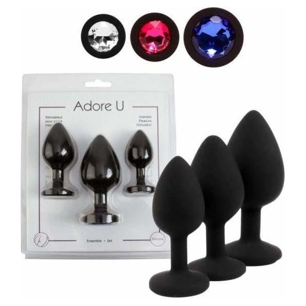Anal - Adore U - Kit de Plug Elisa Adore U Sensations plus