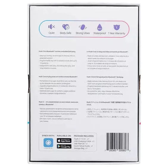 Anal - Lovense - Hush 2 Lovense Sensations plus