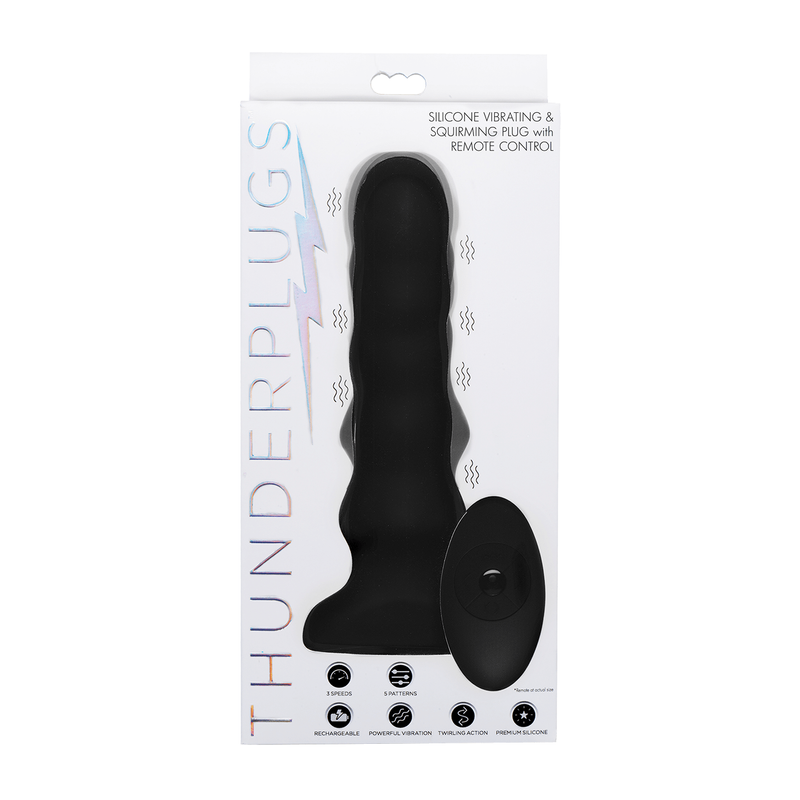Anal - Thunder Plugs - Silicone Vibrating & Squirming Thunder Plugs Sensations plus