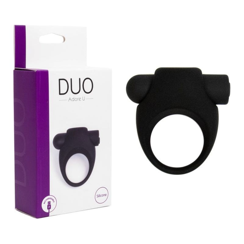 Anneau D'érection Vibrant - Adore U Duo - Anneau Vibrant Adore U Sensations plus