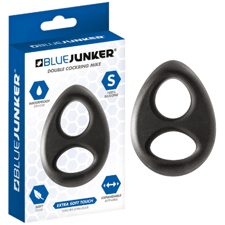 Anneau D'érection - Blue Junker - Double Cockring Mike Blue Junker Sensations plus