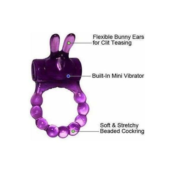 Anneau D'érection Vibrant - Bunny Ring Sensations Plus Sensations plus