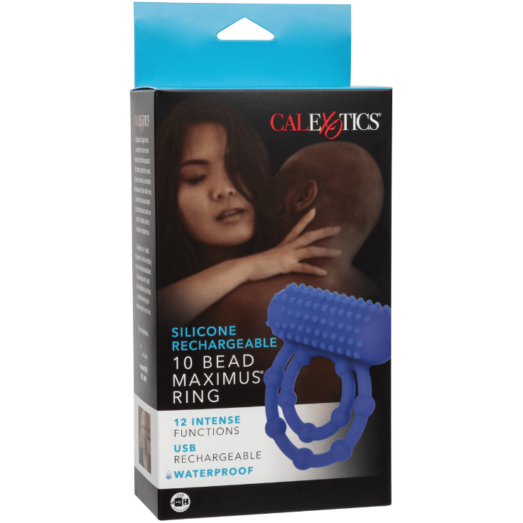 Anneau D'érection Vibrant - Calexotics - 10 Bead Maximus Ring CalExotics Sensations plus
