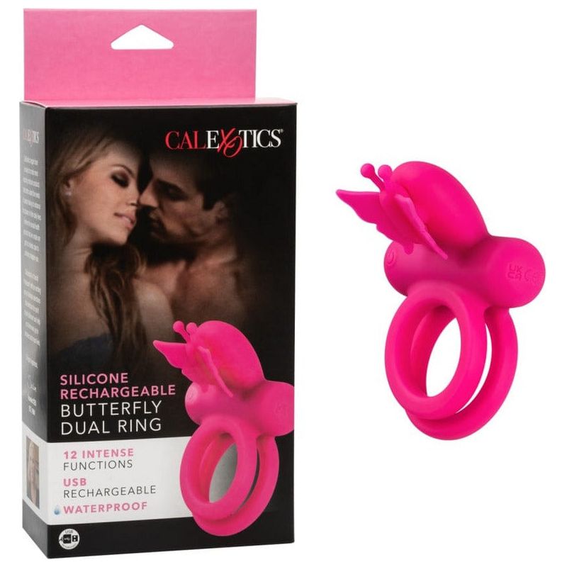 Anneau D'érection - Calexotics - Butterfly Dual Ring CalExotics Sensations plus