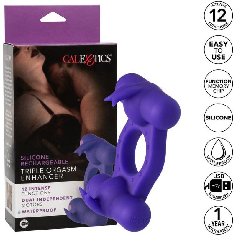 Anneau D'érection - Calexotics - Triple Orgasm Enhancer CalExotics Sensations plus