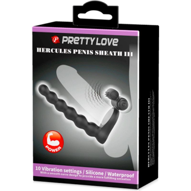 Anneau D'érection Double Pénétration - Pretty Love - Hercules Penis Sheat III Pretty Love Sensations plus